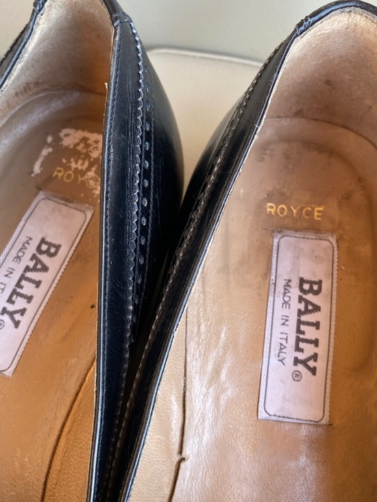 Bally Royce Tassel Loafers Black Leather Crocodile Embossed Dress Shoes 8.5M main image 9